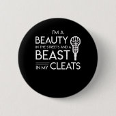 Badge Rond 5 Cm Crampons de bête de rues de beauté d'amant de (Devant)