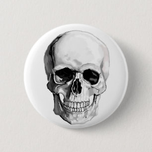 Badge Rond 5 Cm Crâne