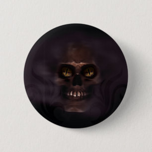 Badge Rond 5 Cm Crâne