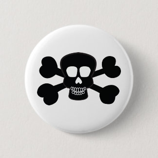 Badge Rond 5 Cm Crâne