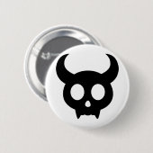 Badge Rond 5 Cm Crâne (Devant & derrière)