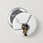 Badge Rond 5 Cm Crâne (Devant & derrière)