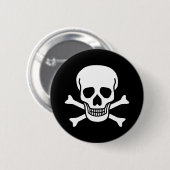 Badge Rond 5 Cm Crâne (Devant & derrière)