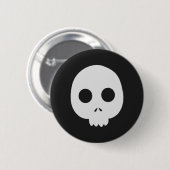 Badge Rond 5 Cm Crâne (Devant & derrière)