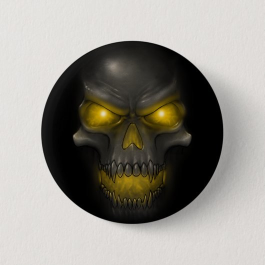 Badge Rond 5 Cm Crâne (Devant)