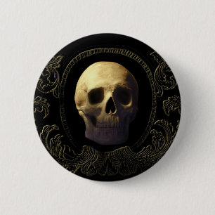 Badge Rond 5 Cm Crâne