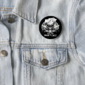 Badge Rond 5 Cm Crâne 1 de chef (En situation)