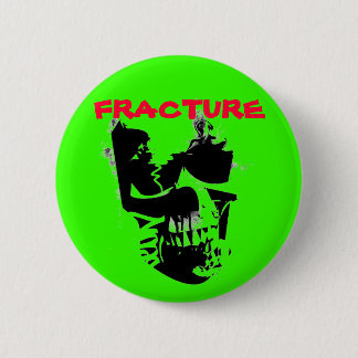 Badge Rond 5 Cm crâne de fracture
