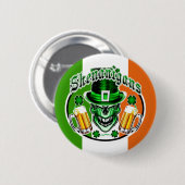 Badge Rond 5 Cm Crâne de lutin : Malice 3 (Devant & derrière)