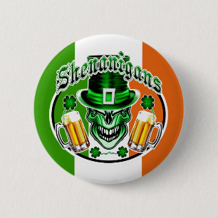 Badge Rond 5 Cm Crâne de lutin : Malice 3