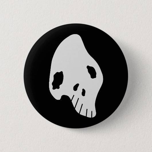 Badge Rond 5 Cm Crâne freak (Devant)