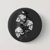 Badge Rond 5 Cm Crâne Imaginaire (Devant)