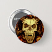 Badge Rond 5 Cm Crâne mauvais (Devant & derrière)