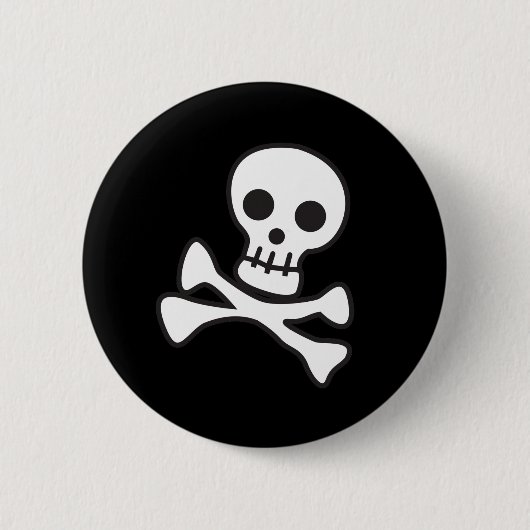 Badge Rond 5 Cm Crâne mignon (Devant)