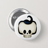 Badge Rond 5 Cm Crâne rebelle (Devant & derrière)