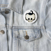 Badge Rond 5 Cm Crâne rebelle (En situation)