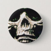 Badge Rond 5 Cm Crâne triste (Devant)