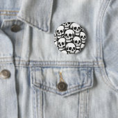 Badge Rond 5 Cm Crânes (En situation)