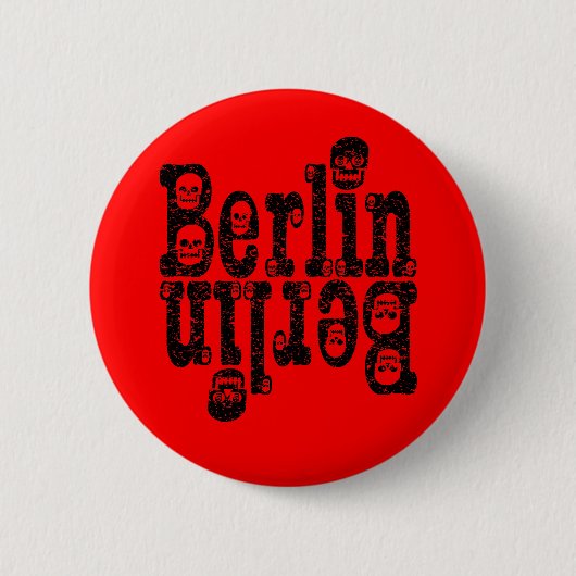 Badge Rond 5 Cm Crânes de Berlin (Devant)