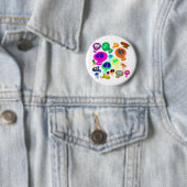 Badge Rond 5 Cm Crânes super (En situation)