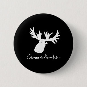 Badge Rond 5 Cm Cranmore Mountain New Hampshire Ramure de Moose Sk