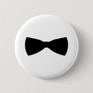 Badge Rond 5 Cm cravate à arc noir