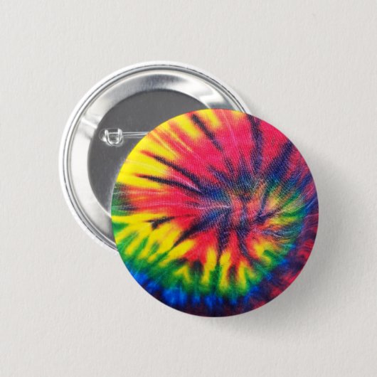 Badge Rond 5 Cm Cravate Motif teint (Devant & derrière)