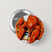 Badge Rond 5 Cm Crawdads Craytfish d'écrevisses (Devant & derrière)