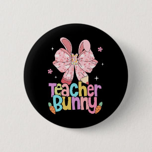 Badge Rond 5 Cm Crayon de Pâques Jours de Pâques de l'enseignant B