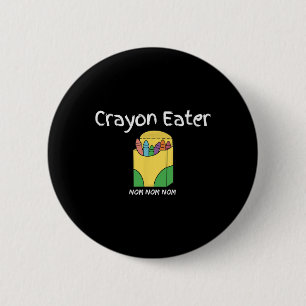 Badge Rond 5 Cm Crayon Eater Funny Fps Vidéo Jeu Terme Jeu Tanky