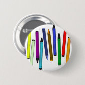 Badge Rond 5 Cm Crayons (Devant & derrière)