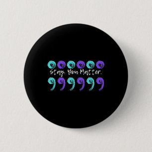 Badge Rond 5 Cm Crayons cassés couleur fixe
