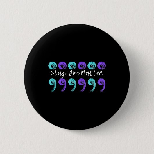 Badge Rond 5 Cm Crayons cassés couleur fixe (Devant)