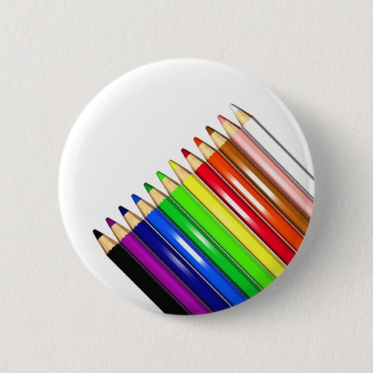 Badge Rond 5 Cm crayons de couleur (Devant)