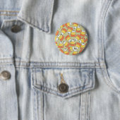 Badge Rond 5 Cm CRAZY Candy Corn ! (En situation)