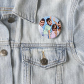 Badge Rond 5 Cm Create it yourself family script Custom Photo (En situation)