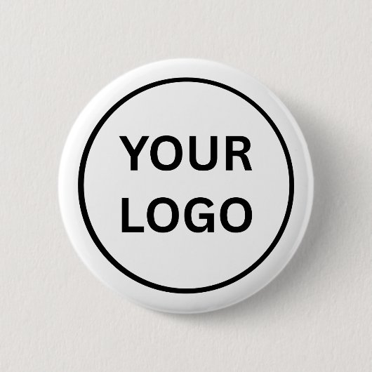 Badge Rond 5 Cm Create Your Own Custom Business Logo2¼ Inch Button (Devant)