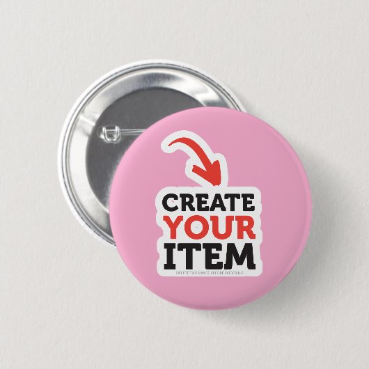 Badge Rond 5 Cm CREATE-YOUR-OWN do-it-yourself conçoivent le (Devant & derrière)