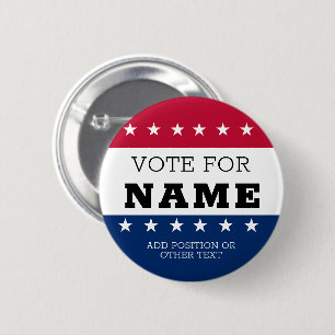 Badge Rond 5 Cm Create Your Own Election Design Campaign Button
