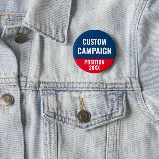 Badge Rond 5 Cm Create Your Own Election Design Campaign Button (En situation)