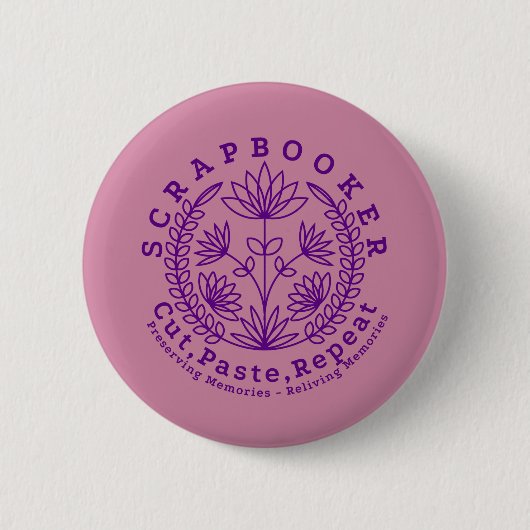 Badge Rond 5 Cm Créateur de scrapbook Cropper (Devant)