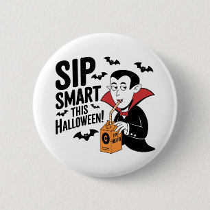 Badge Rond 5 Cm Création amusante pour Halloween sur le thème des 