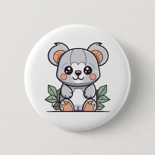 Badge Rond 5 Cm Création de Koala Vector Magique Kawaii