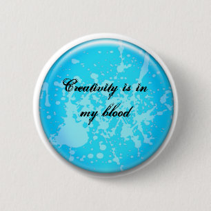 Badge Rond 5 Cm Créativité, il prospère
