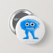 Badge Rond 5 Cm Créature aux longues jambes bleue (Devant & derrière)