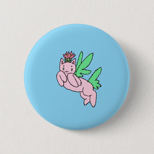 Badge Rond 5 Cm Créature Fantastique Volante (Devant)
