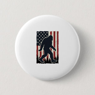 Badge Rond 5 Cm Créature Sauvage Patriotique Drapeau Vintage Vecte