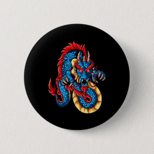 Badge Rond 5 Cm Créatures mythiques Chine Nouvel An Nouvel An chin