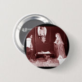 Badge Rond 5 Cm Crèche de Noël (Devant & derrière)