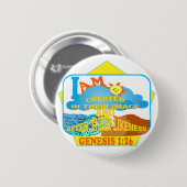 Badge Rond 5 Cm Créé dans son image Eng (Devant & derrière)